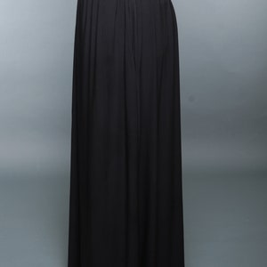 Black maxi skirt/maxi skirt/ women's skirt/ black skirt/ long skirt/ skirt with pockets/ black maxi skirt with pockets/ modest clothing image 3