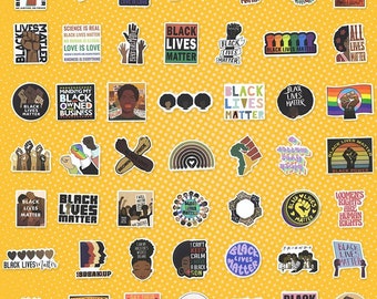 Black lives matter| BLM  | Inspirational Black Lives matter Stickers|Laptop Decal Stickers|School Planner Stickers |