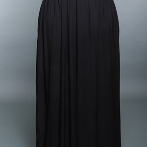 Black maxi skirt/maxi skirt/ women's skirt/ black skirt/ long skirt/ skirt with pockets/ black maxi skirt with pockets/ modest clothing image 2