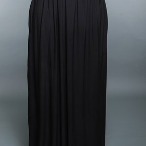 Black maxi skirt/maxi skirt/ women's skirt/ black skirt/ long skirt/ skirt with pockets/ black maxi skirt with pockets/ modest clothing image 4