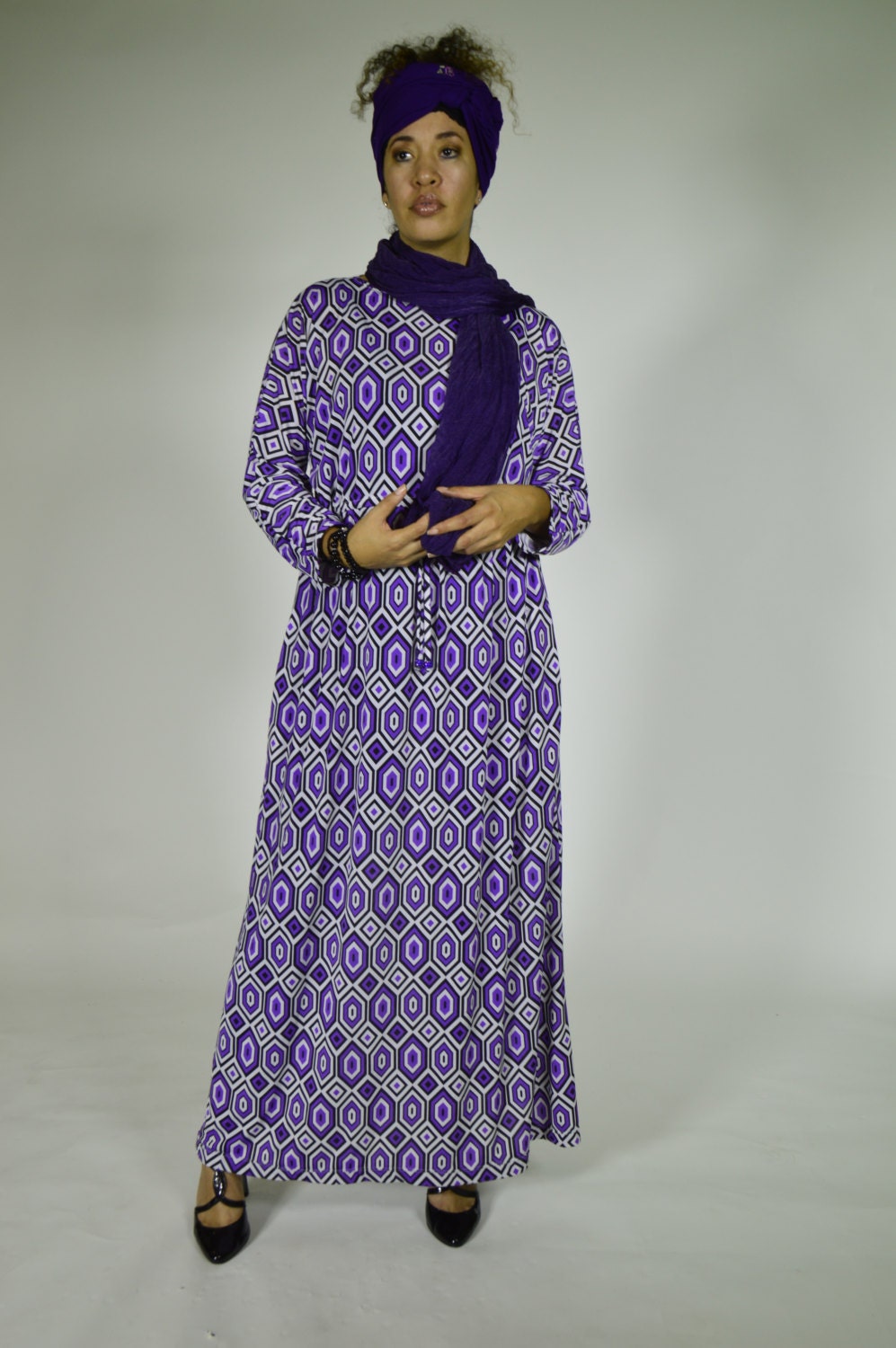 dolman sleeve maxi dress