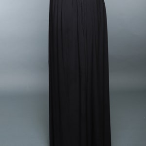 Black maxi skirt/maxi skirt/ women's skirt/ black skirt/ long skirt/ skirt with pockets/ black maxi skirt with pockets/ modest clothing image 6
