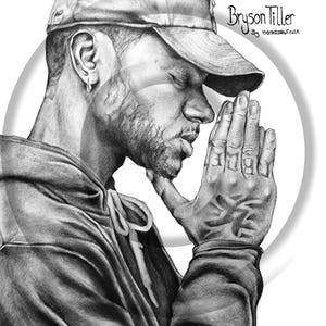 Bryson Tiller #Drawing (Gloss Print)