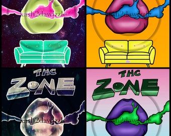 THC Zone Print/Poster • 4 Separate Designs (Size: A4 - A2)