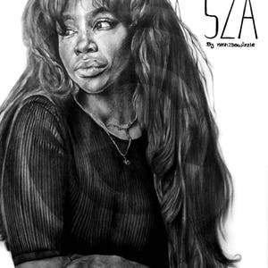 SZA #drawing - Gloss Print