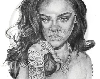 Rihanna/Riri - Pencil Drawing #kashartworks