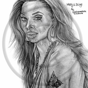 Mary J. Blige #drawing #RNB #Soul #blackart (Print & Poster)