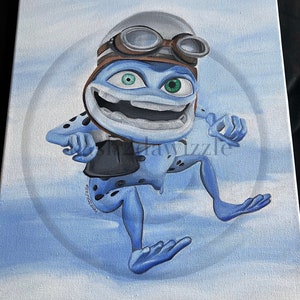 Crazy Frog - (30x40cm) Acrylic on Canvas Painting #kashartworks