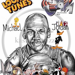 Best of Michael Jordan Space Jam Vintage 1996 Poster 36