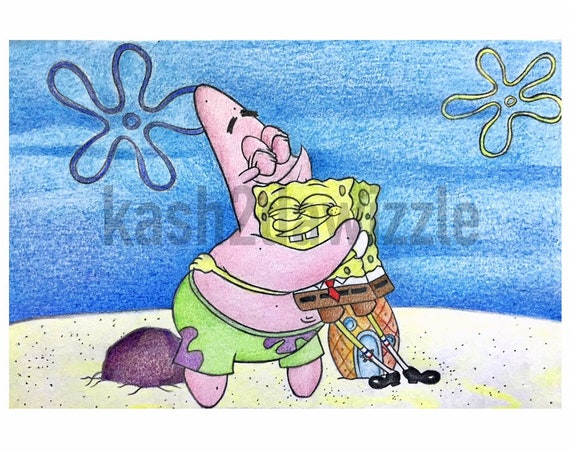 Spongebob And Patrick Hugging From Behind