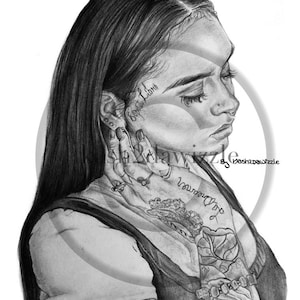Kehlani #Drawing (Gloss Print/Poster)