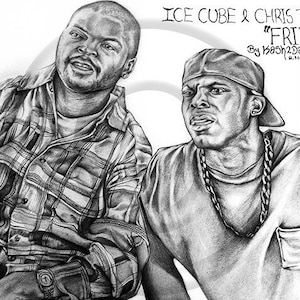 Ice Cube & Chris Tucker in &quot;Friday&quot; #movie #drawing |