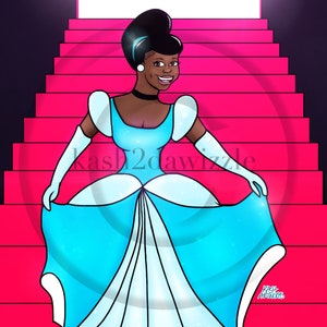 Cynda • Gloss Print & Canvas #blackart #disneyprincess