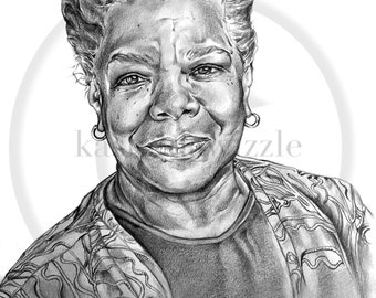 Maya Angelou Gloss Print • Size A4-A2