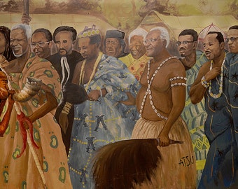 African Leaders Mural Print