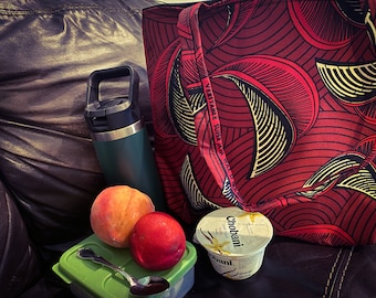 African Print Lunch Bags