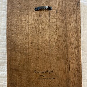 ORB WEAVER WEB - Preserved Hand Mounted Spider Web on Hardwood Panel