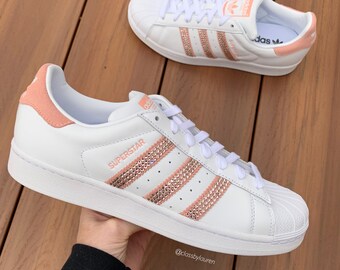 womens rose gold adidas superstar