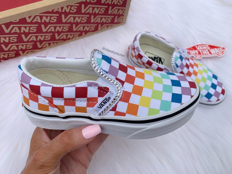 girls rainbow vans