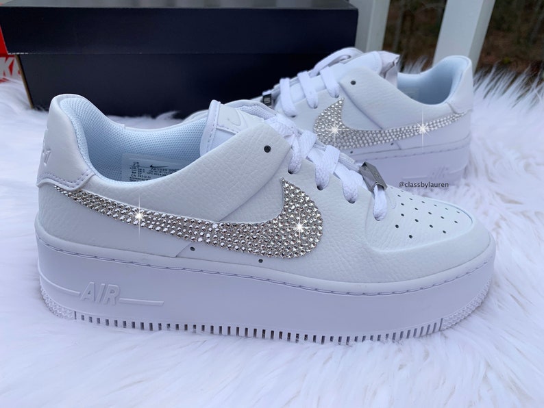 Swarovski Nike Air Force One | Etsy