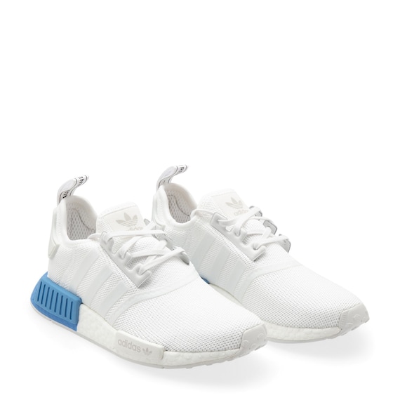 blue white nmds