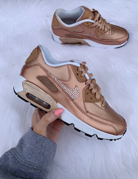 ladies nike air max rose gold