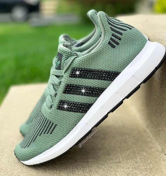 women's adidas swift run athletic shoe olive