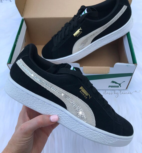 puma nere camoscio