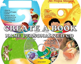 May include: Four colorful CDs with images of children and animals. The CDs are labeled "Create-A-Book" and "My Very Own Music".