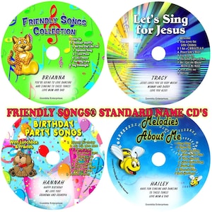 Mail - Friendly Songs® Standard Name Personalized Children CD + MP3&#39;S - 9 Albums - Birthdays, Christian, Lullabies, More!