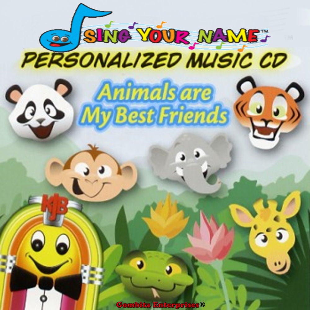 Sing Your Name Personalized Children CD&MP3 Barney Care Etsy Canada