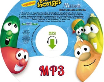 Descarga digital MP3 - Canciones de Mediak con tu nombre - Canciones divertidas con Veggie Tales