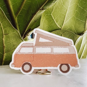 Van Life | Travel Core | VW Bus | Hand Drawn | Laptop | Water Bottle | Notebook | Sticker | Spring | Summer | Matte