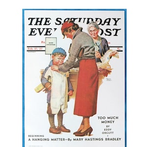 Vintage Saturday Evening Post Print 1972 Litho Reproduction 5x7