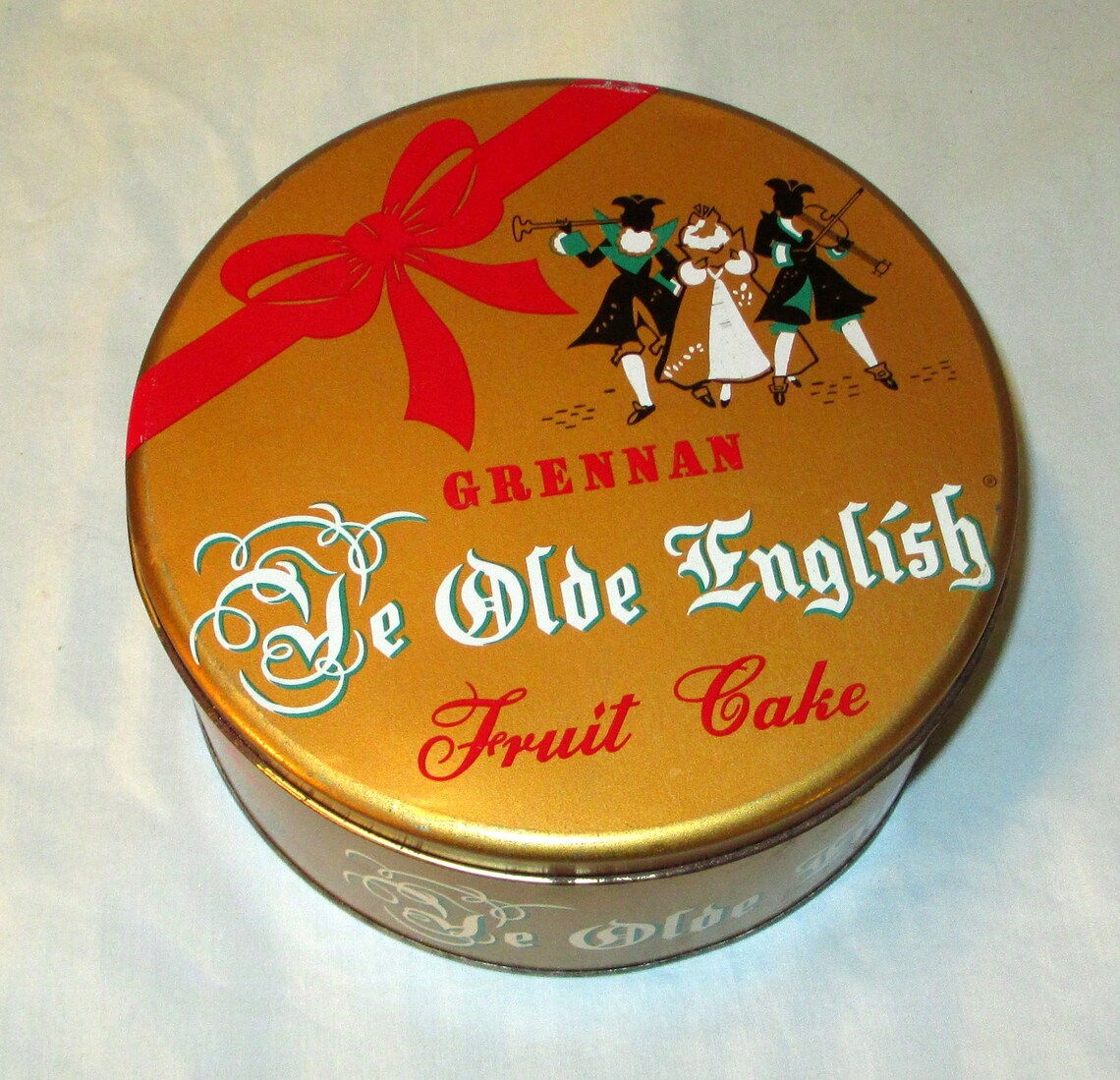 Collectible Tin Grennan Ye Olde English Fruit Cake 1950s Etsy