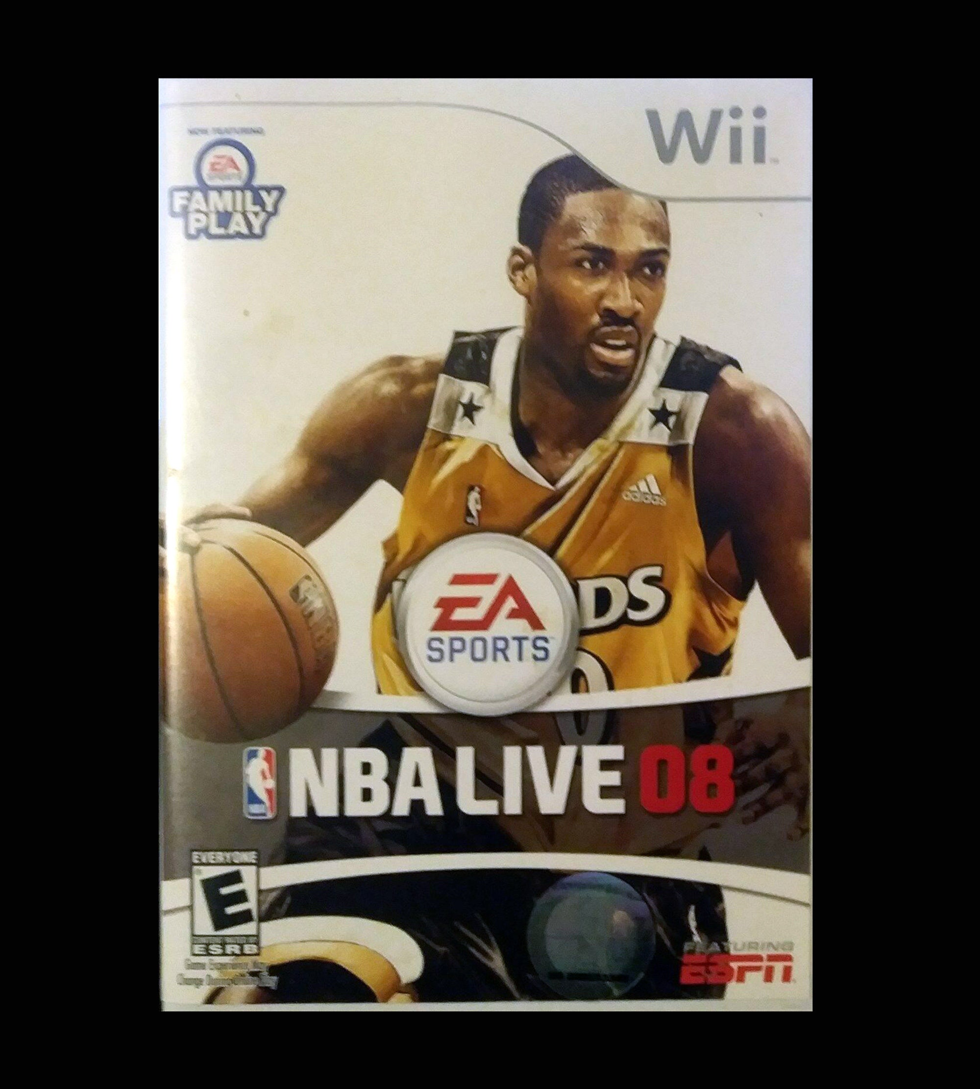 NBA Live 2008 Video Game Wii NBA Live 08 Excellent Condition