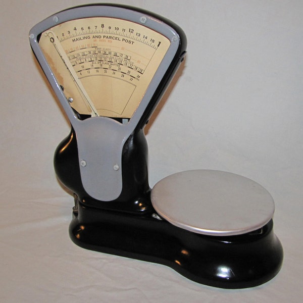 Vintage Toledo Scale Parcel Postage 1940's 1 lb. Honest Weight 4604 AM Rare Model