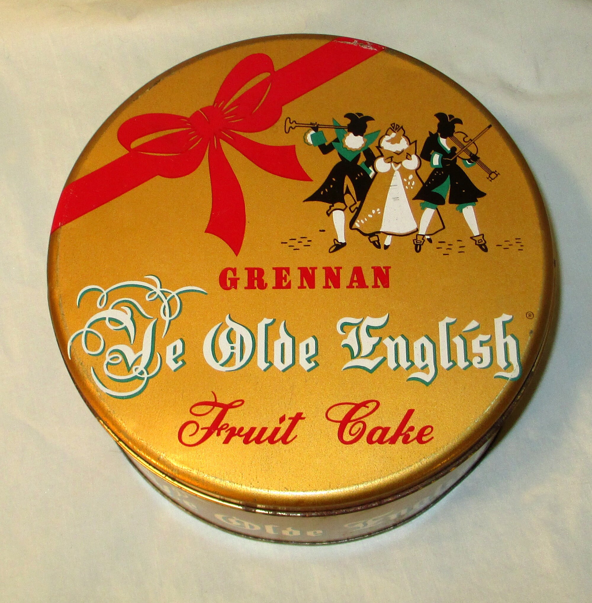 Collectible Tin Grennan Ye Olde English Fruit Cake 1950s Etsy