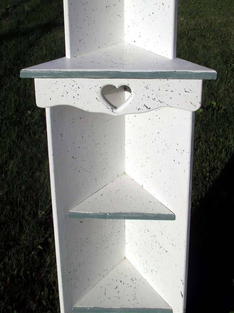 Vintage Corner Shelf Knick Knacks Handmade Wood 5 Tier Etsy