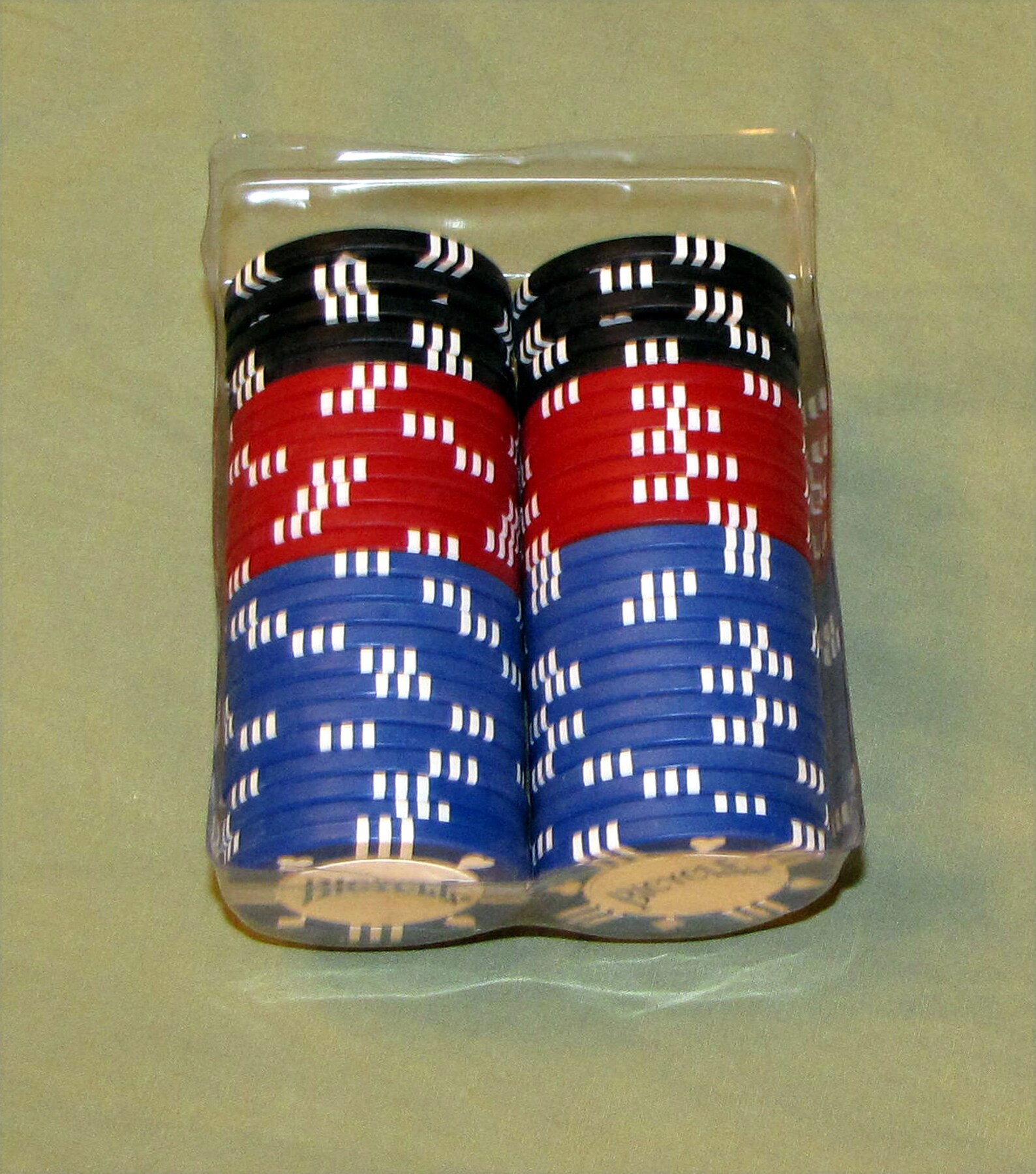 Bicycle Clay Poker Chips Casino Quality Texas Hold Em 50 Count Etsy