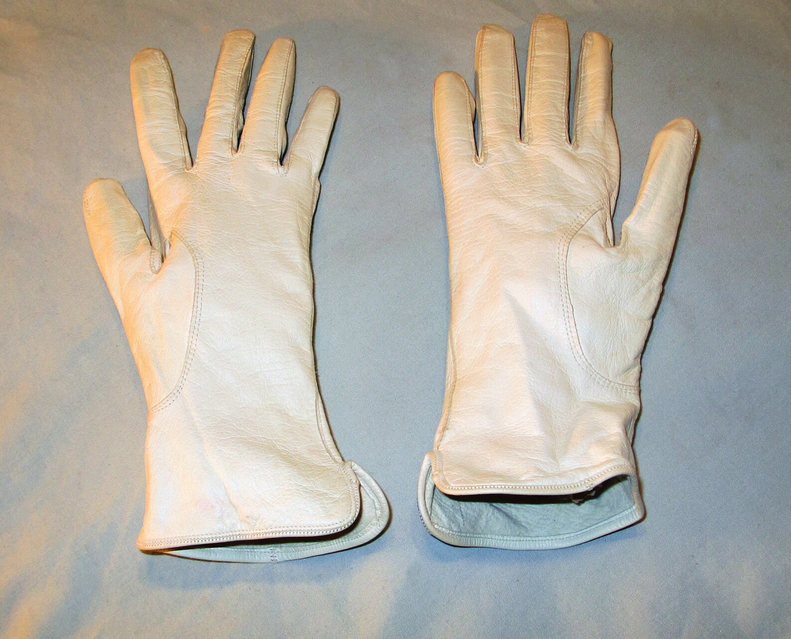 Vintage Kid Gloves Made in Western Germany Ivory Embroidered Etsy