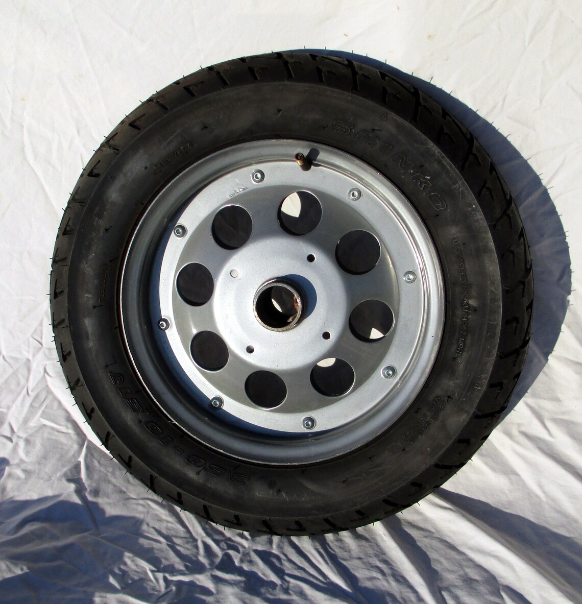 2 Trailer Wheels Tires With Steel Split Rims Motorcycle Boat Utility ...