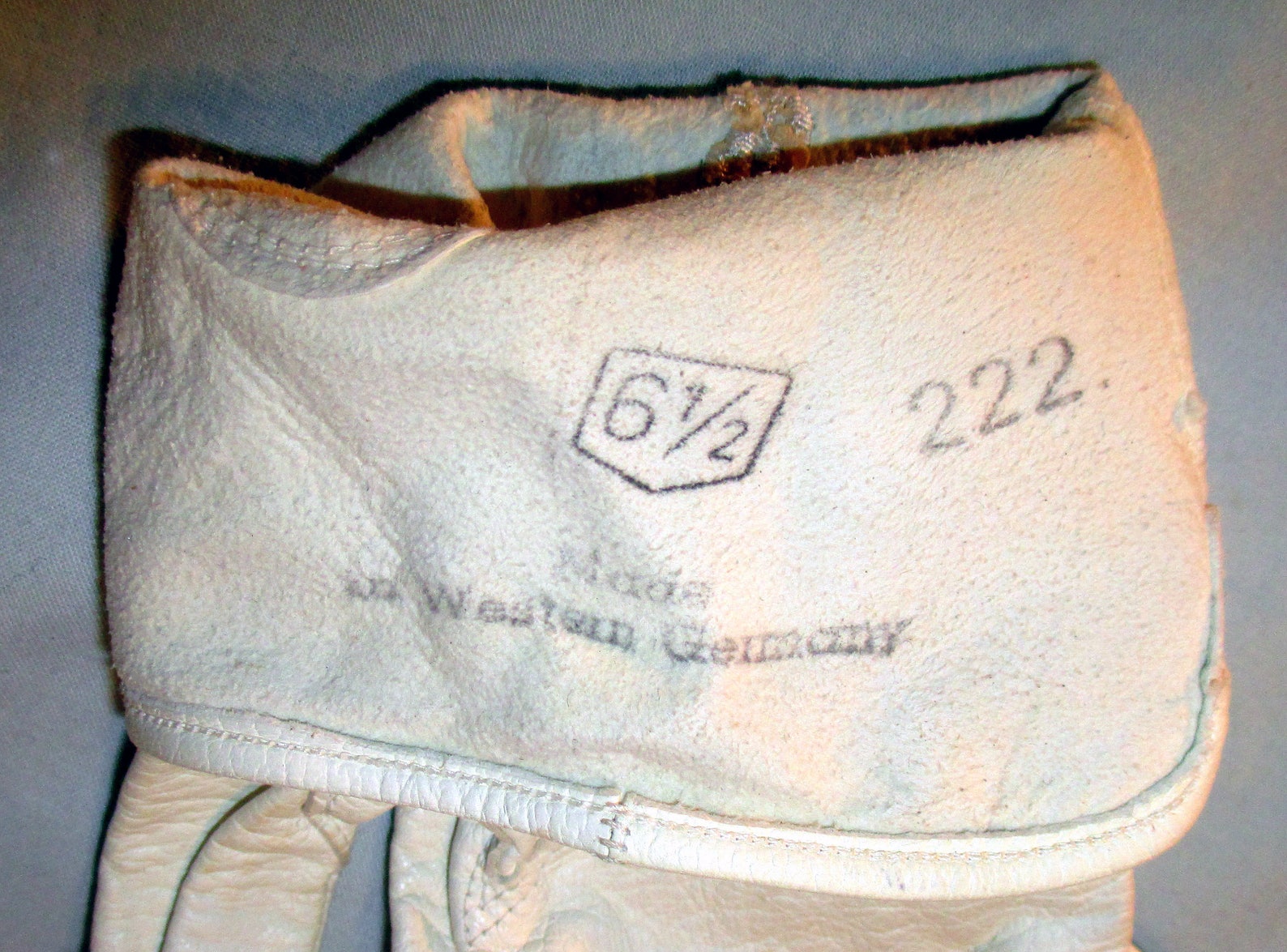 Vintage Kid Gloves Made in Western Germany Ivory Embroidered Etsy