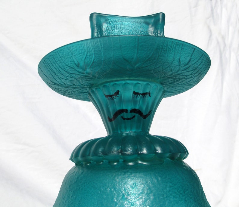 Vintage Candle Holder Repurposed Glass Unique Siesta Under Etsy