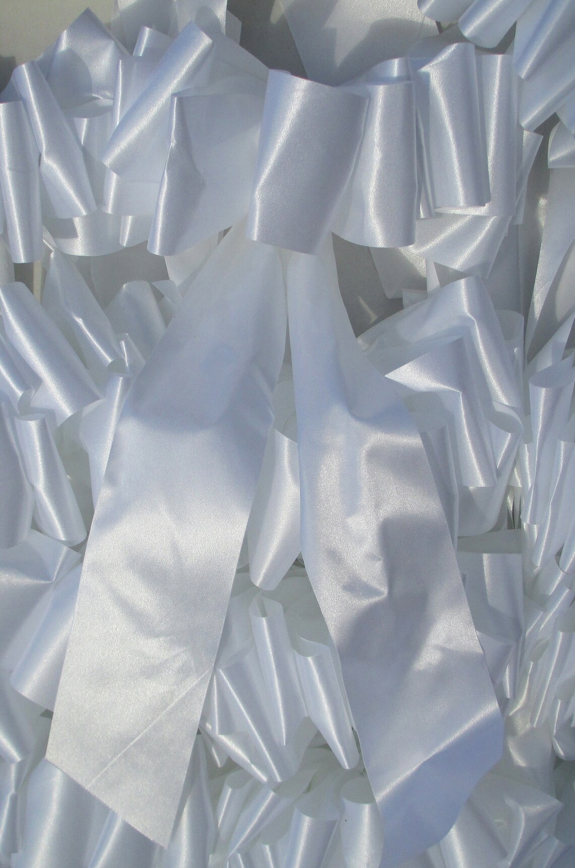 Wedding Church Bow Decoration 12 Pew Chair Ribbon Bows White - Etsy