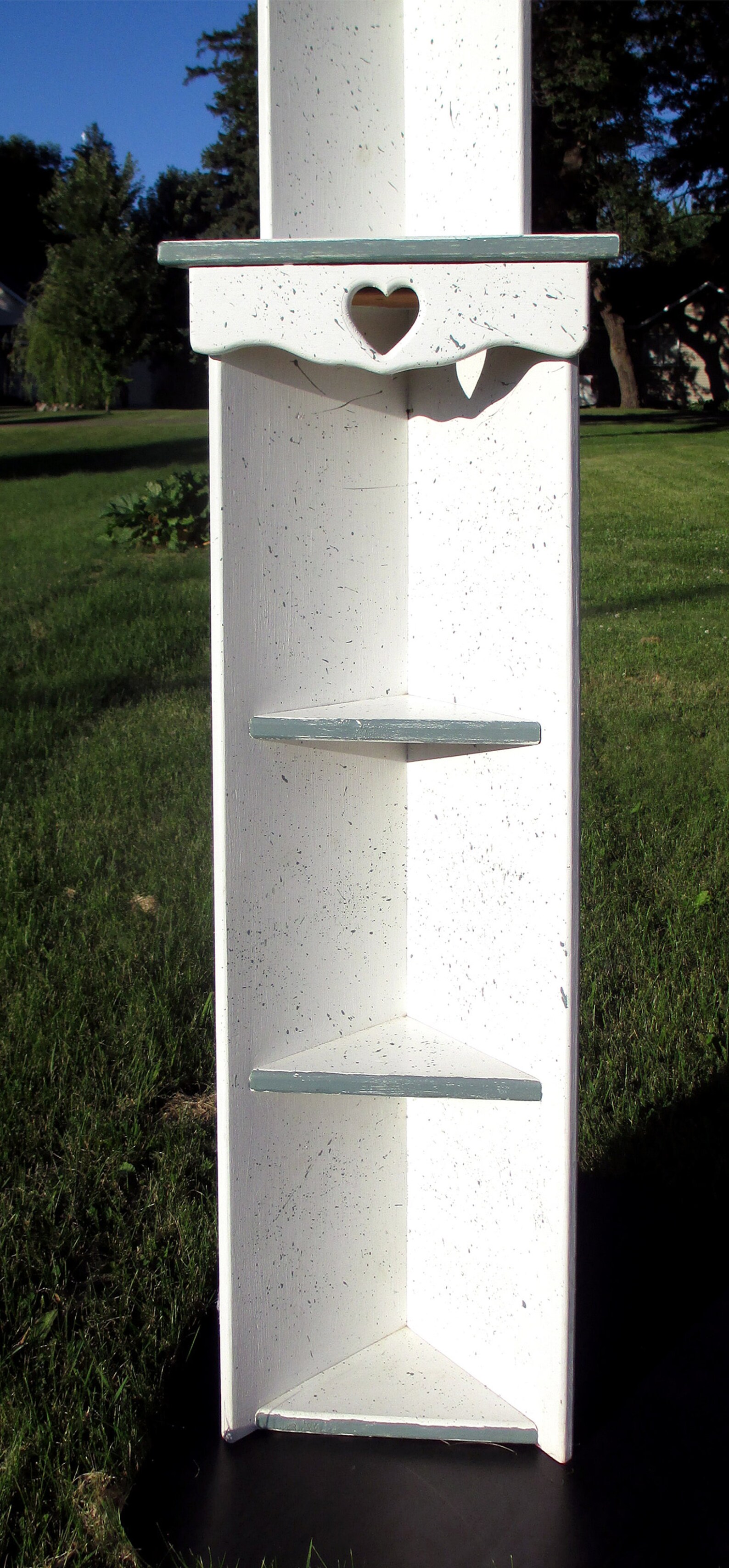 Vintage Corner Shelf Knick Knacks Handmade Wood 5 Tier Etsy