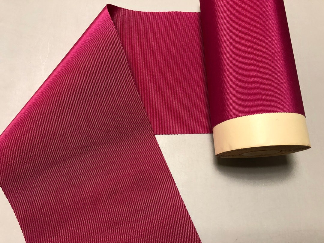Vintage Gros Grain Ribbon Raspberry 6 7/8 Inches Wide - Etsy