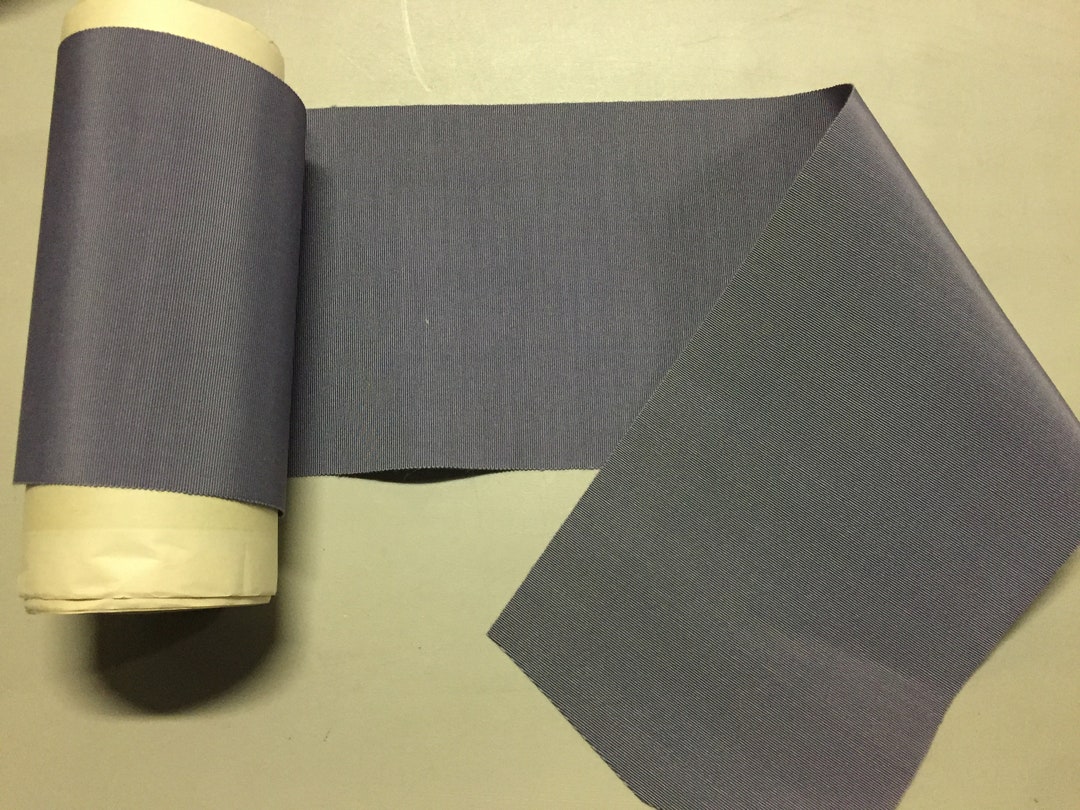 Perwinkle Ribon Vintage Gros Grain Ribbon, Periwinkle, 6 1/2 Inches Wide, Cotton/rayon ...
