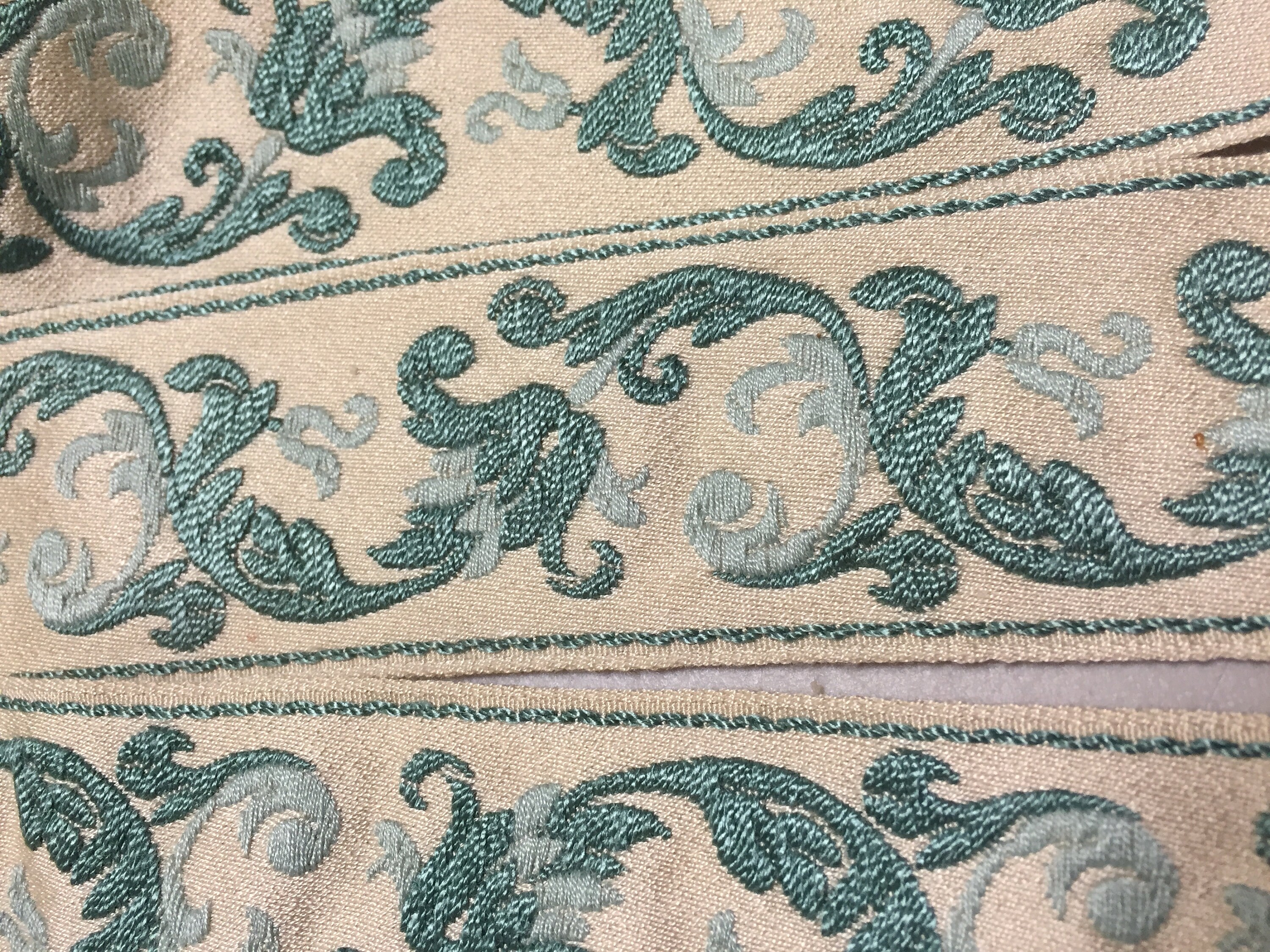 Cotton Tapestry Jacquard Ribbon with Embroidered Pattern Made Etsy