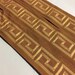 Ribbon With Greek Key Pattern in Brown and Beige, 3 Yard Piece, Heavy ...